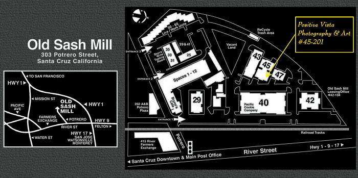 Map of Old Sash Mill Santa Cruz