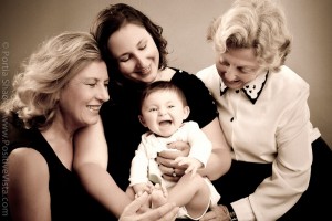 Family portrait, 4 generations of women